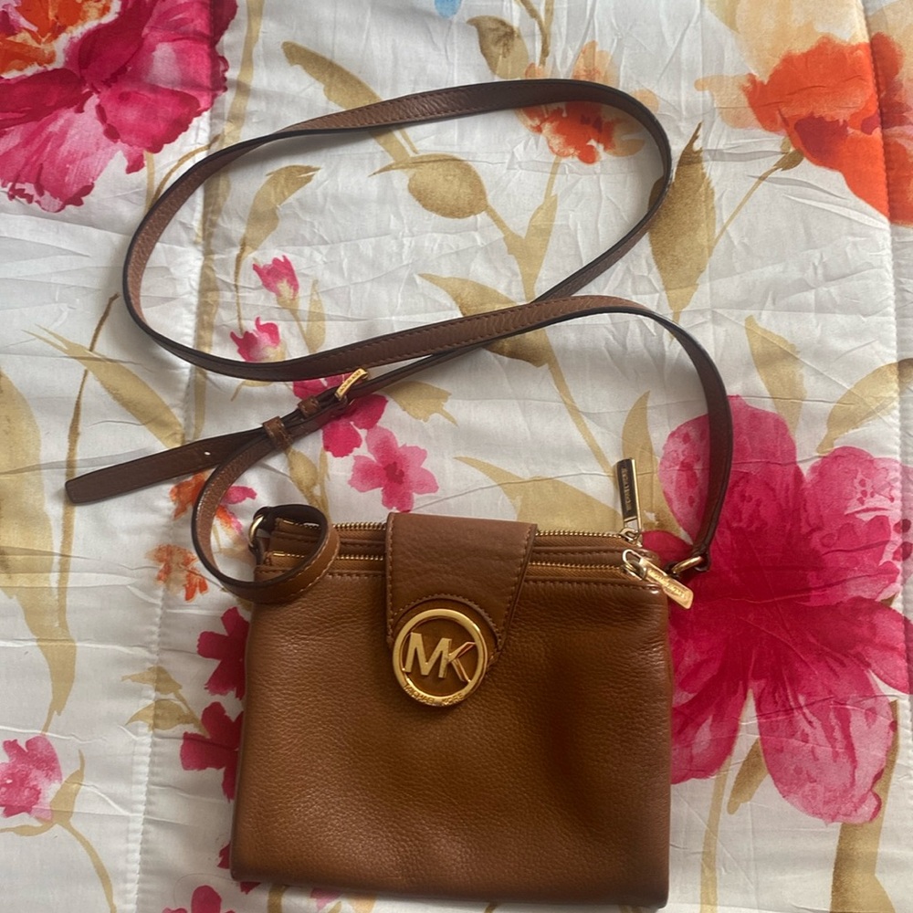 Brown Michael kors cross body bag